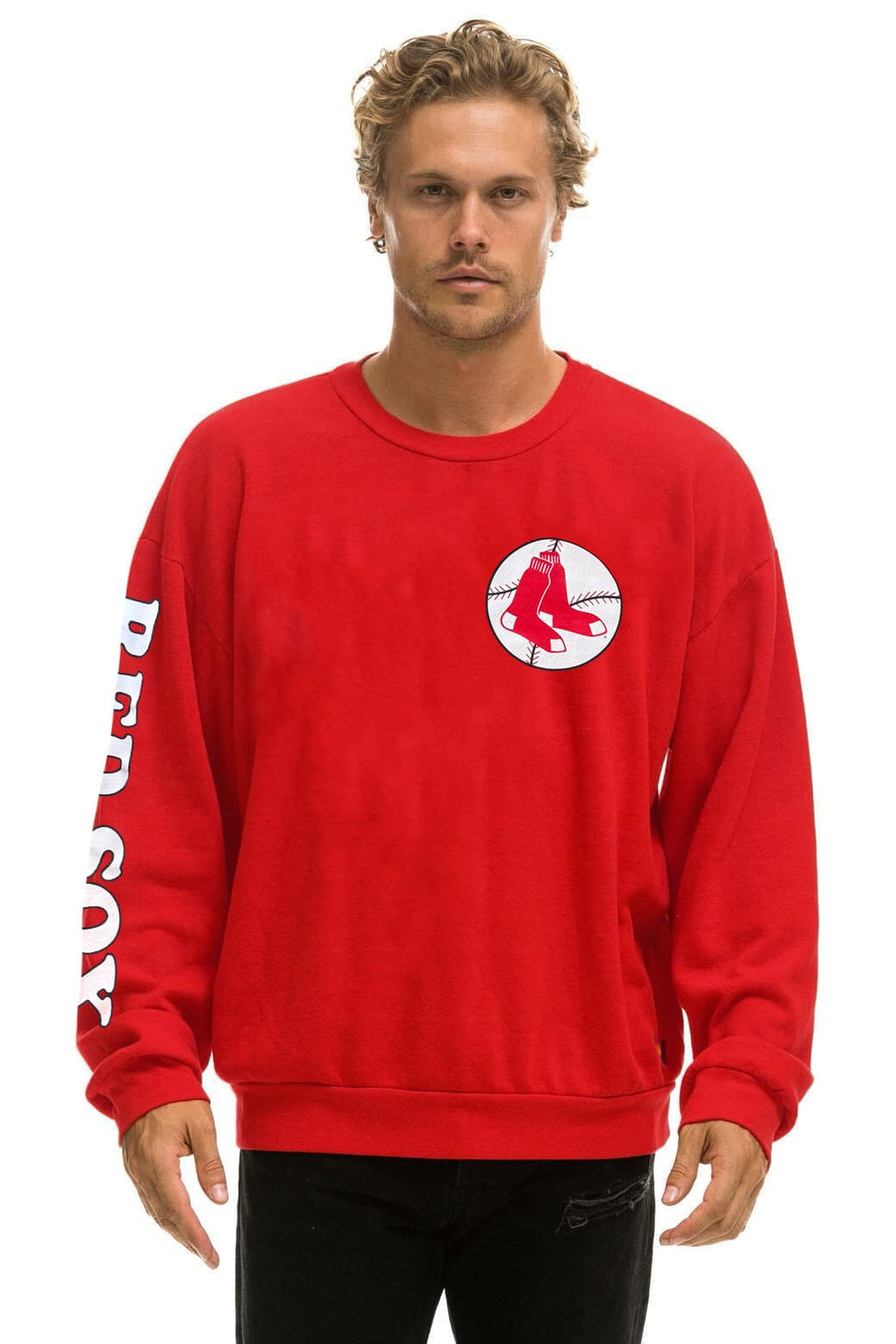 BOSTON RED SOX 2026 RELAXED CREW SWEATSHIRT - RED