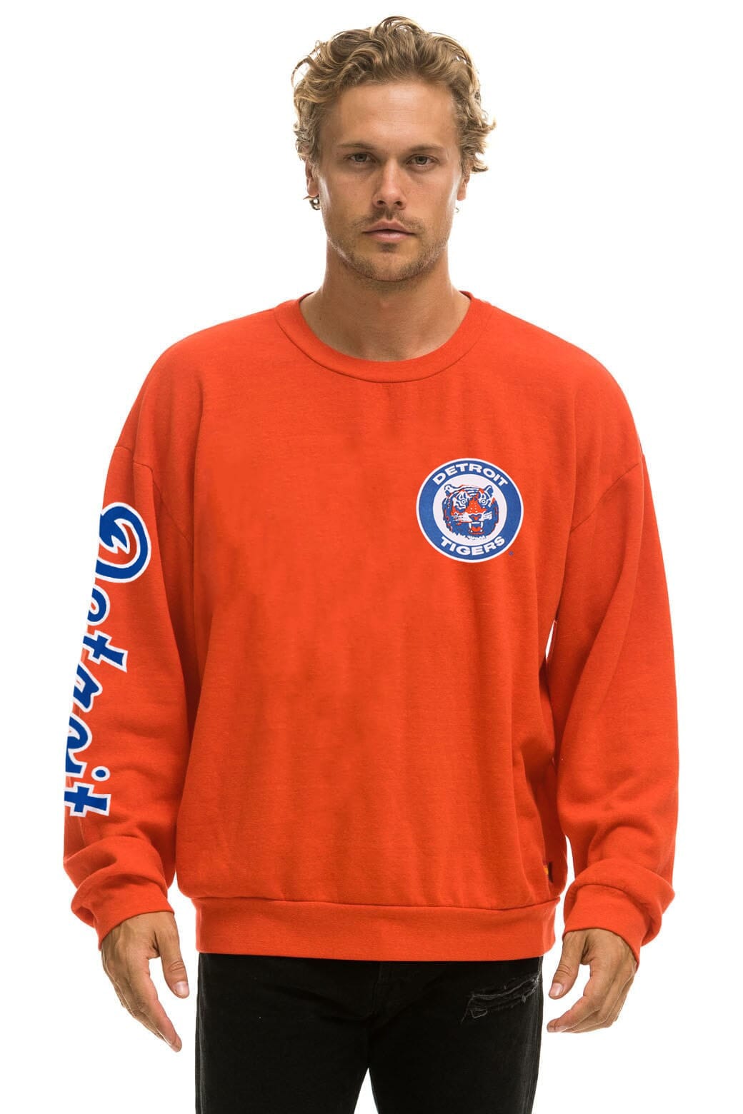 DETROIT TIGERS 2026 RELAXED CREW SWEATSHIRT - ORANGE
