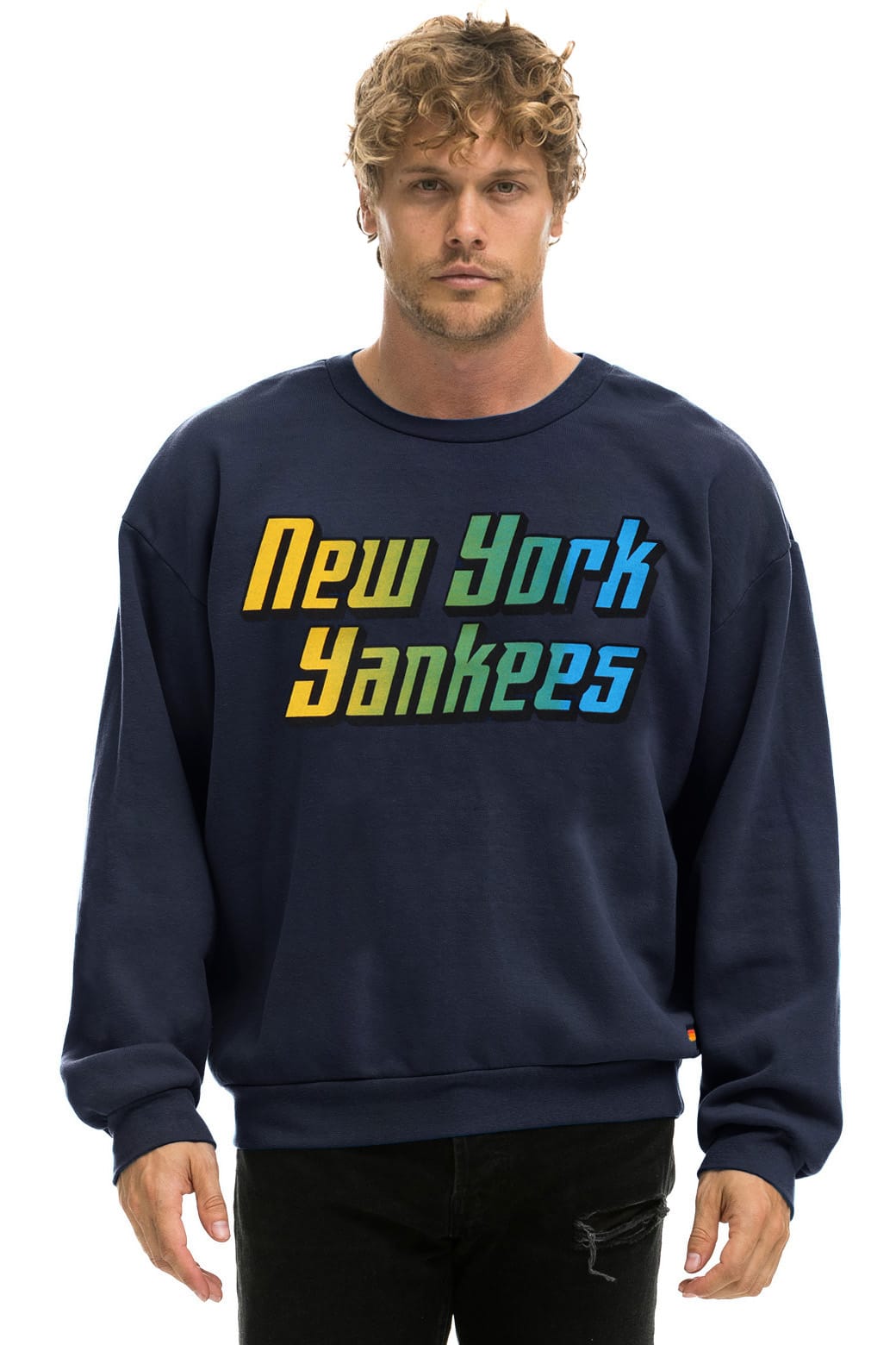 NEW YORK YANKEES 2026 RELAXED CREW SWEATSHIRT - NAVY