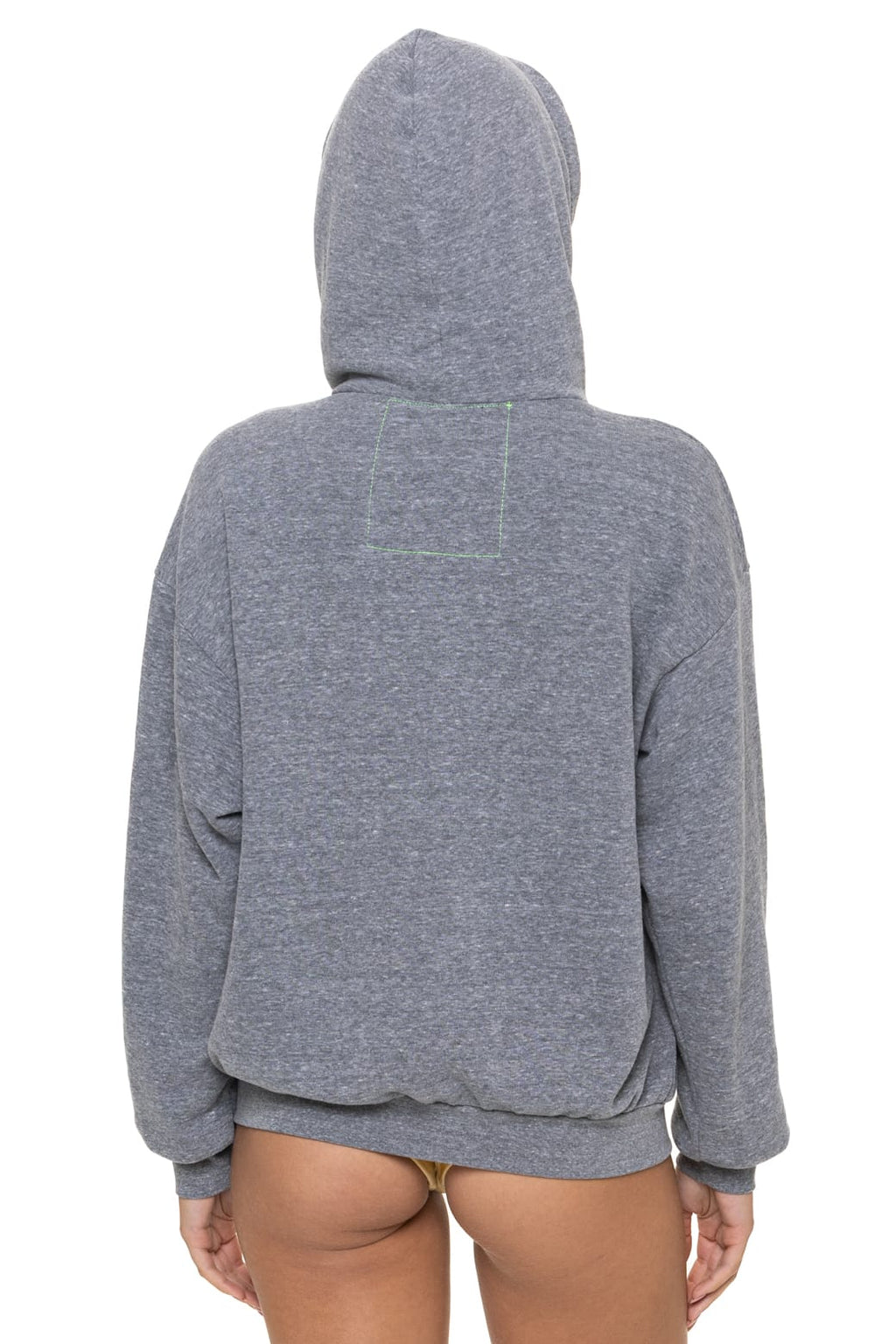 BOLT STITCH RELAXED PULLOVER HOODIE - HEATHER GREY
