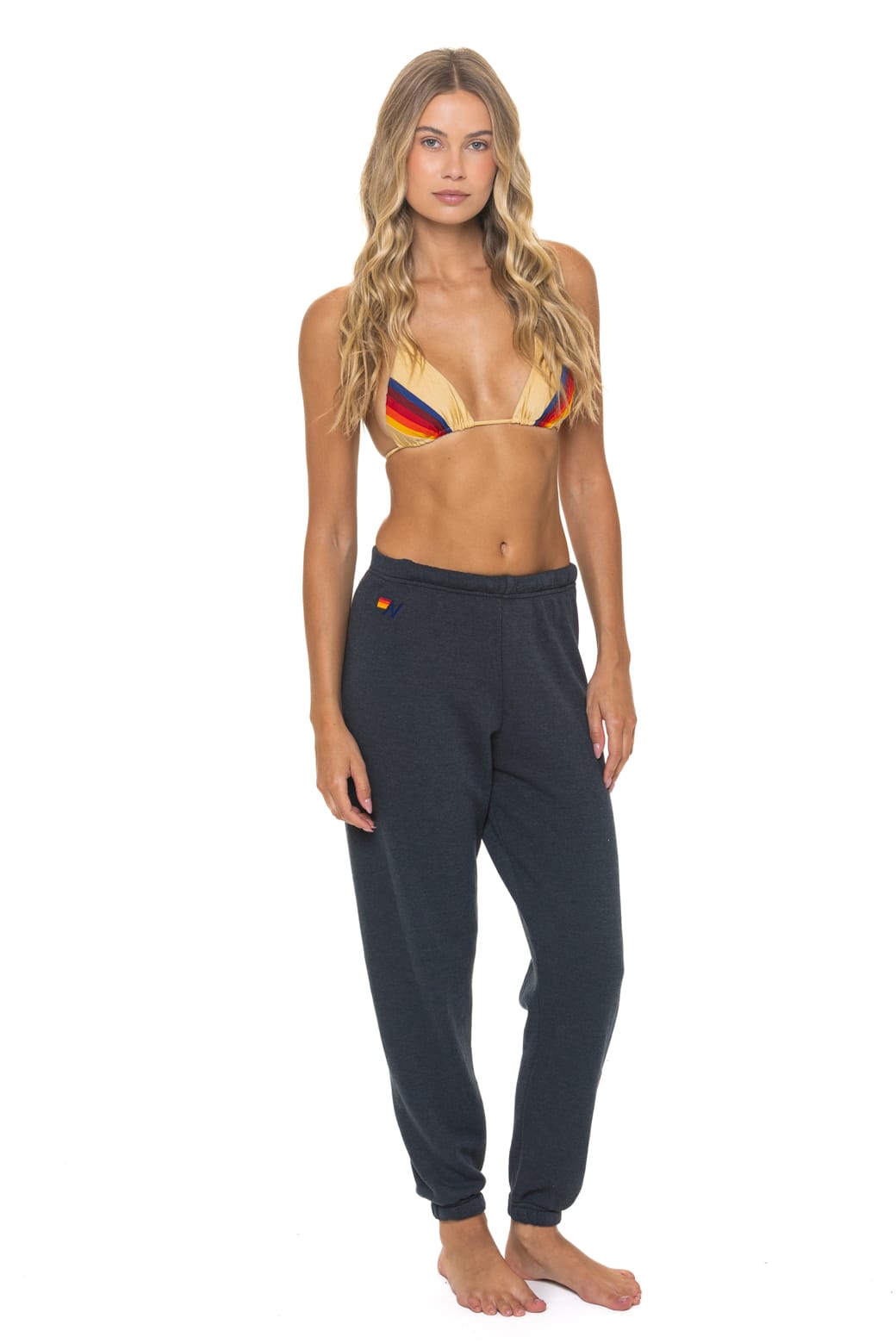 HEART STITCH 4 SWEATPANTS - CHARCOAL
