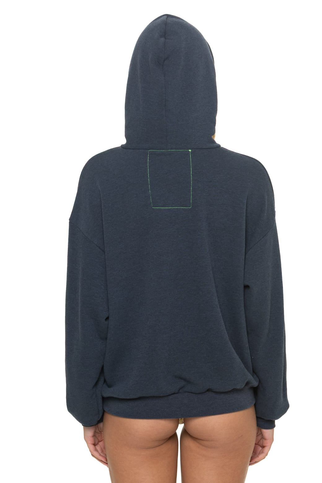 BOLT STITCH RELAXED PULLOVER HOODIE - CHARCOAL