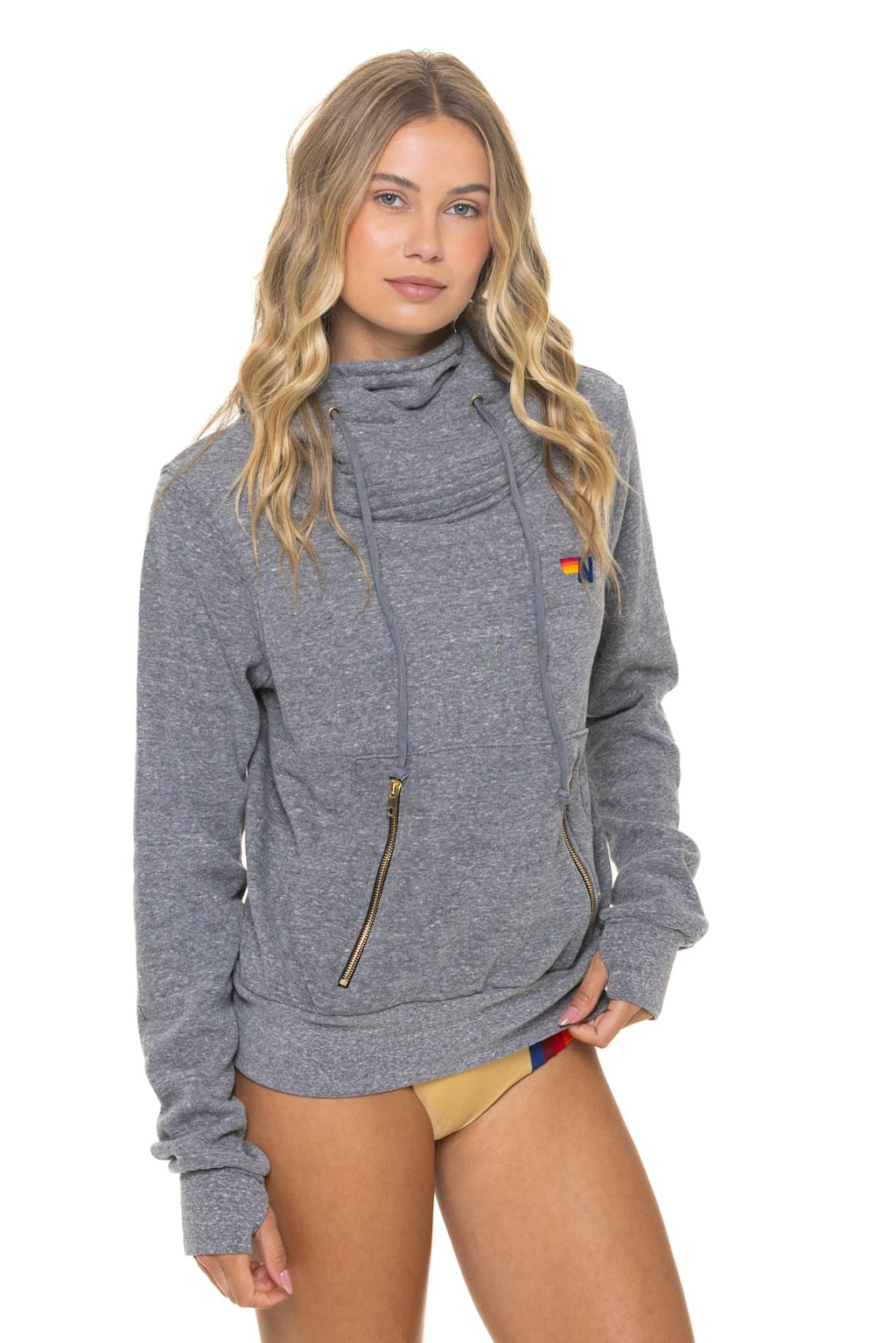 NINJA PULLOVER HOODIE - HEATHER GREY