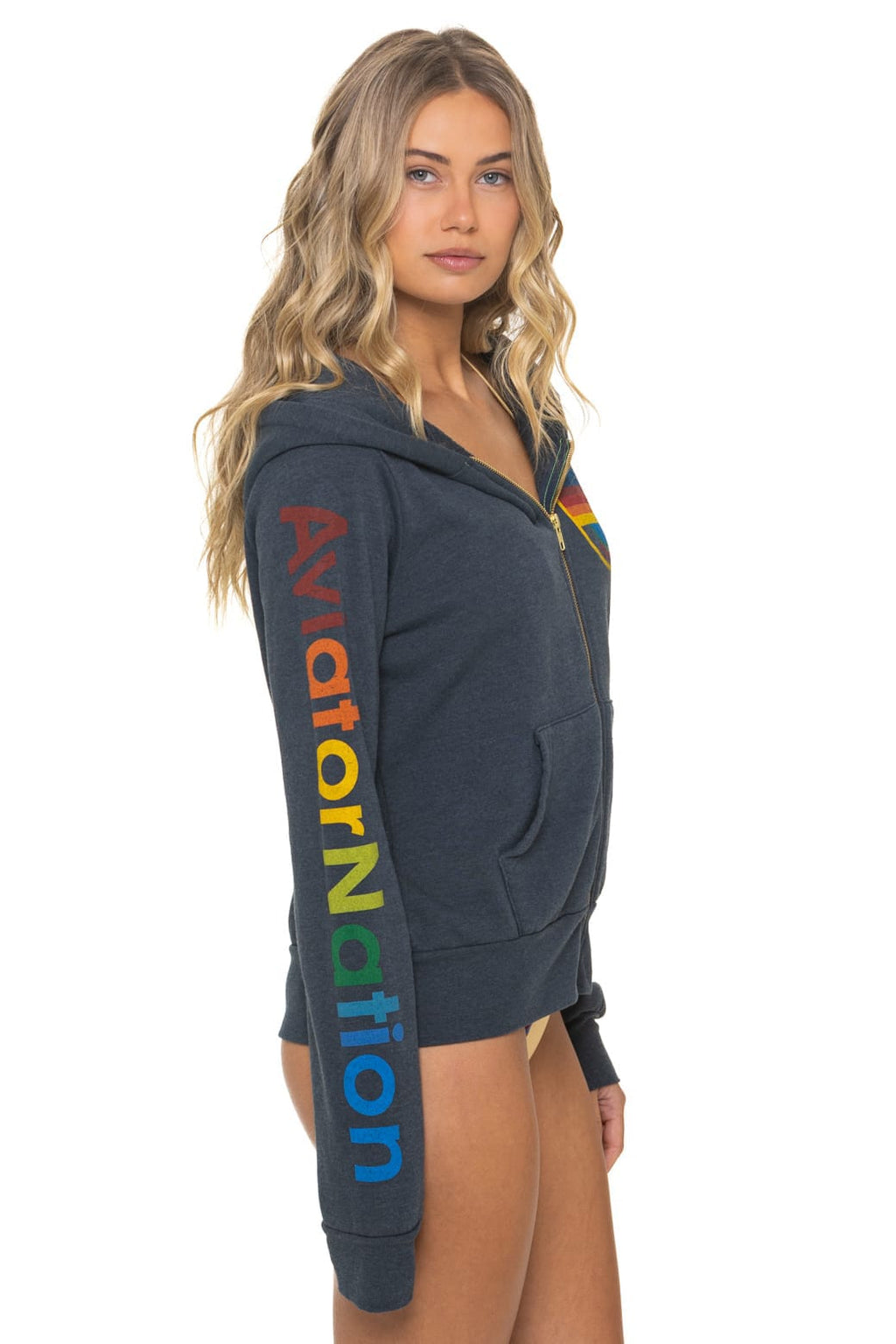 AVIATOR NATION VENICE HOODIE - CHARCOAL