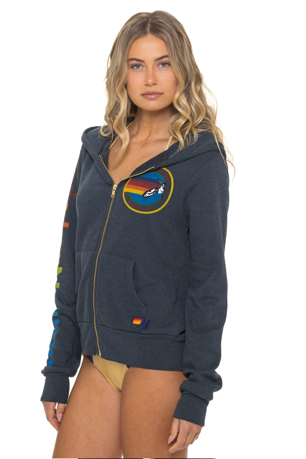 AVIATOR NATION VENICE HOODIE - CHARCOAL