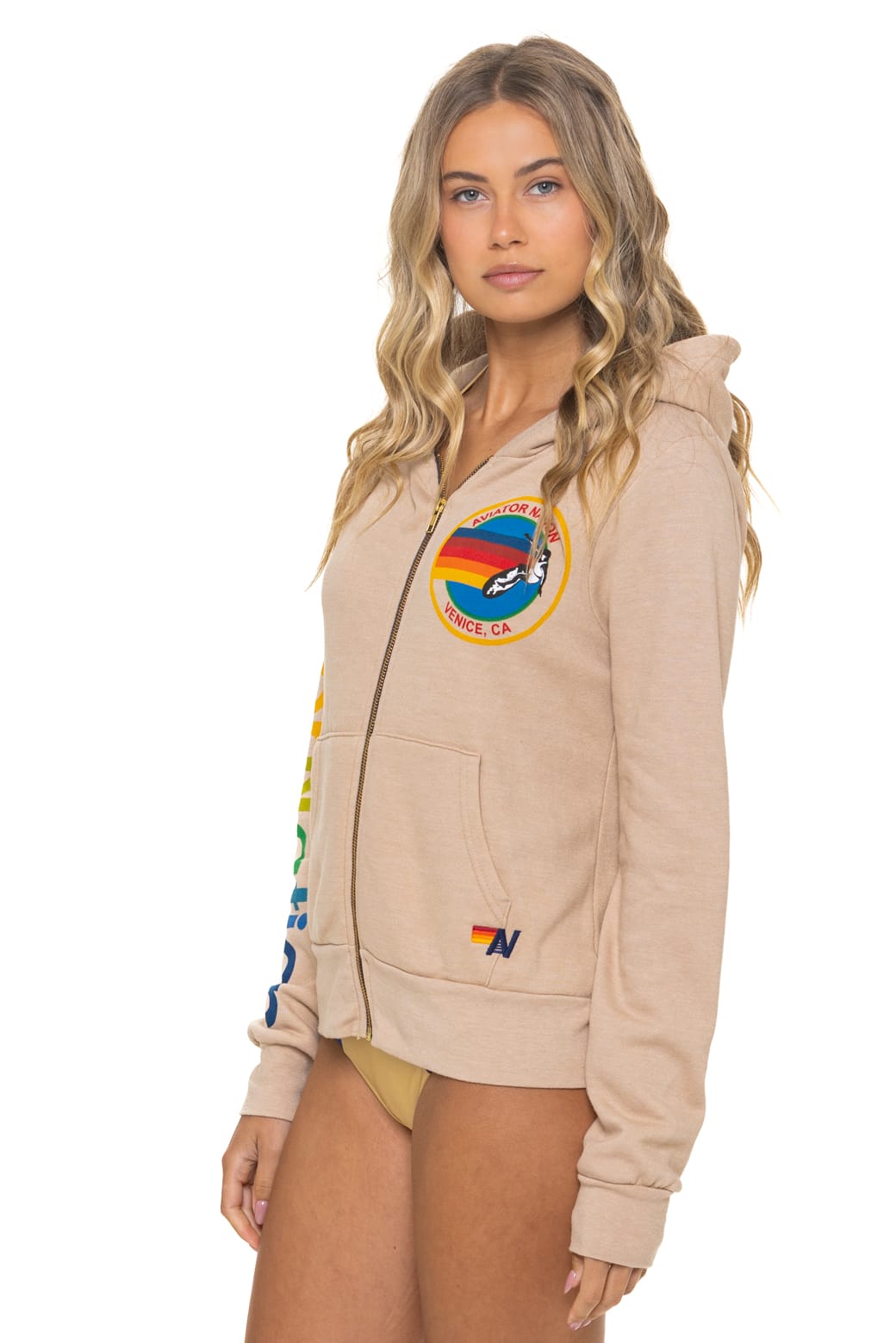 AVIATOR NATION VENICE HOODIE - SAND