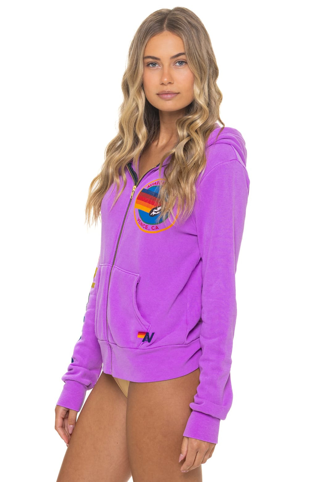 AVIATOR NATION VENICE HOODIE - NEON PURPLE