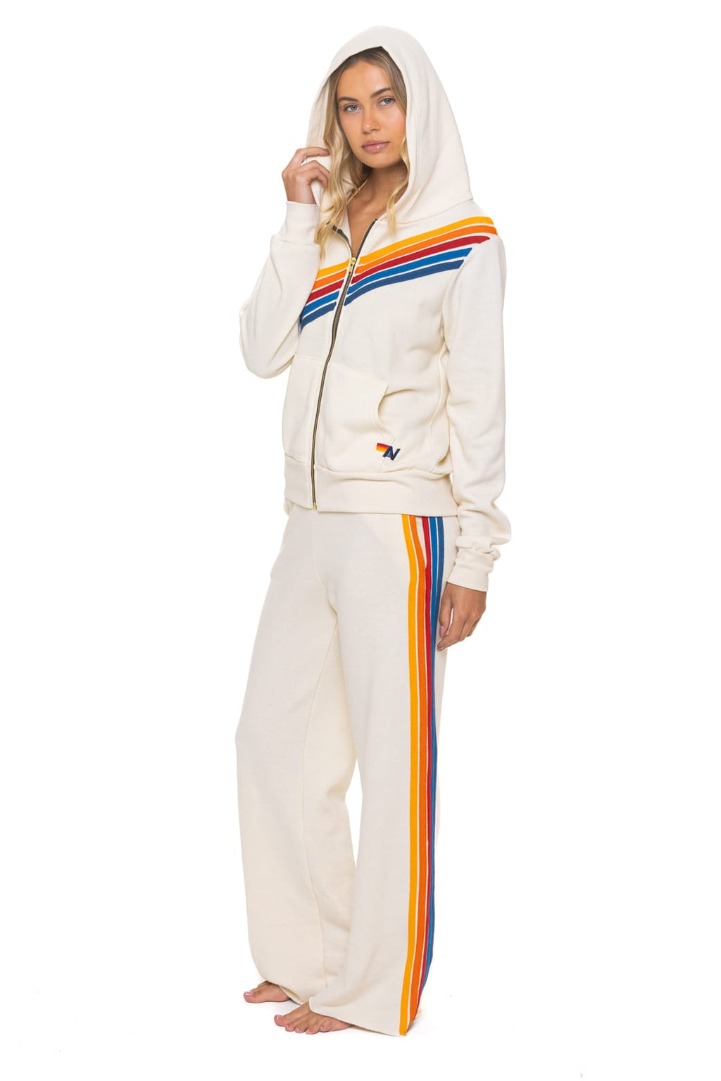 DISCO ZIP HOODIE - VINTAGE WHITE