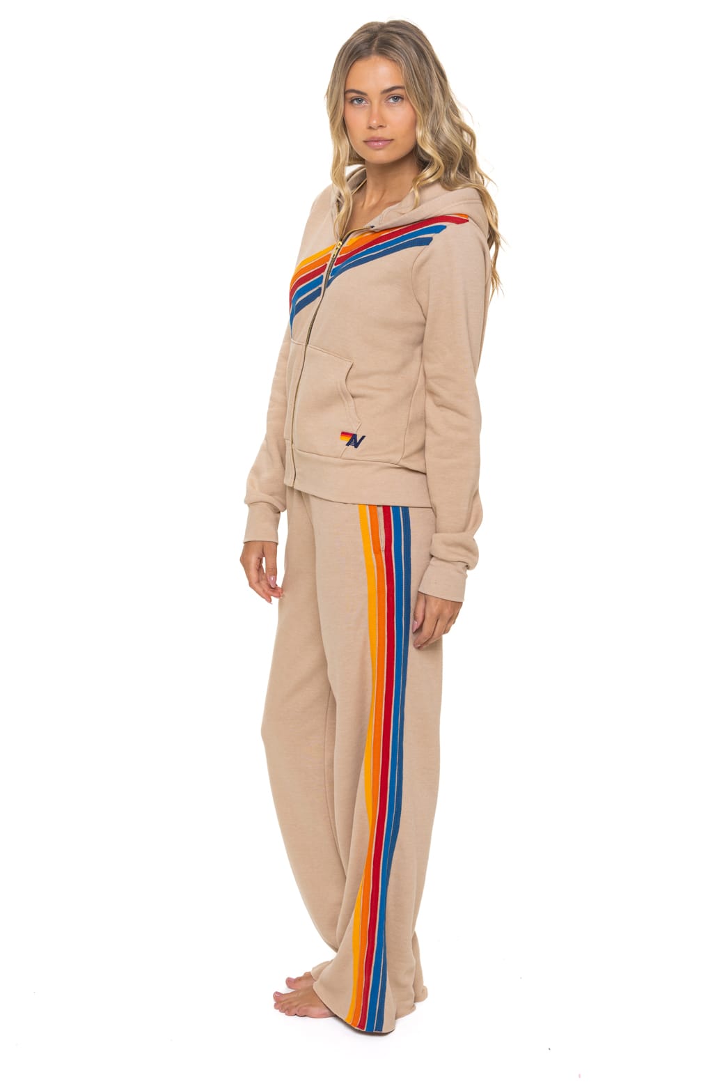 DISCO ZIP HOODIE - SAND