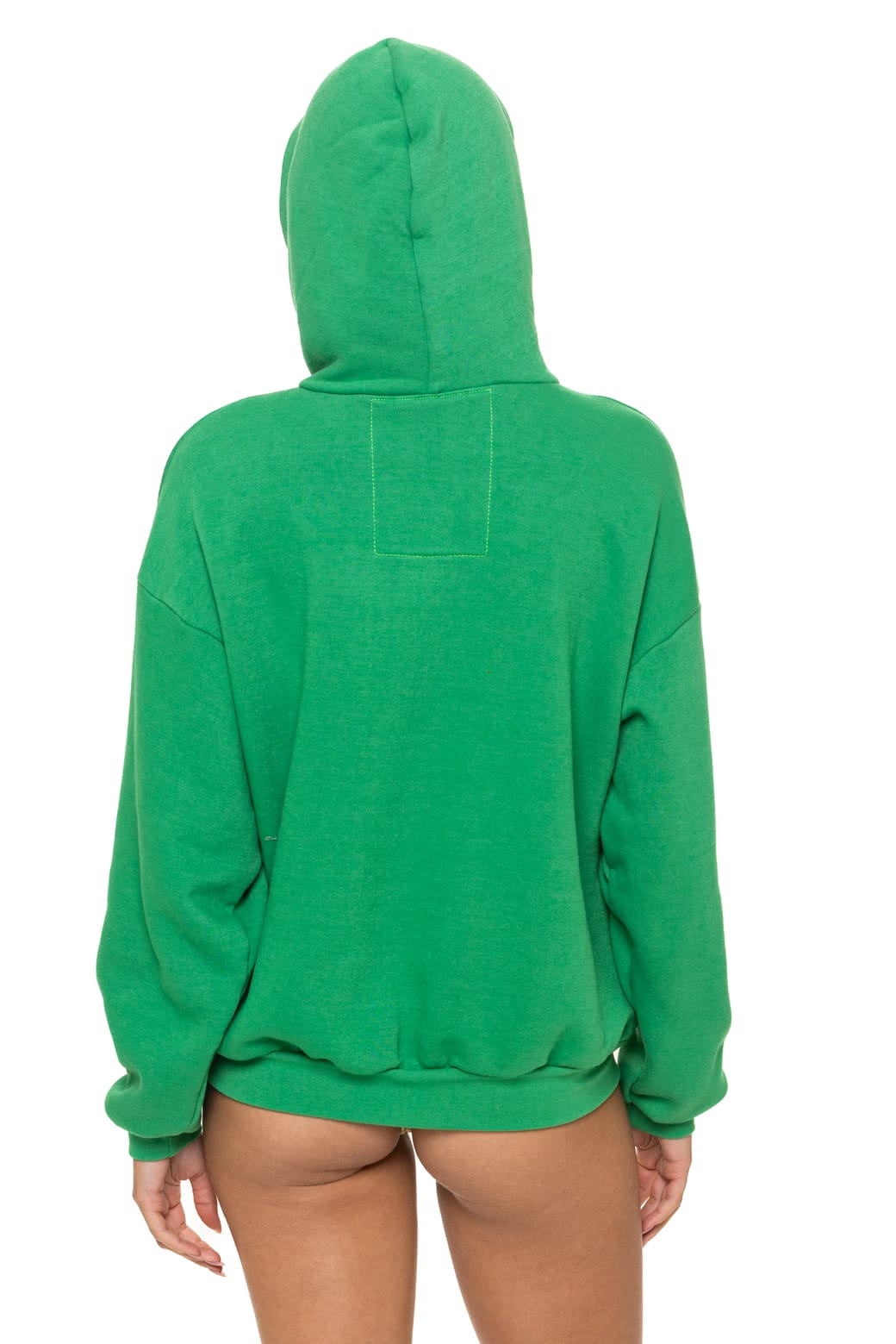 5 STRIPE RELAXED PULLOVER HOODIE - KELLY GREEN