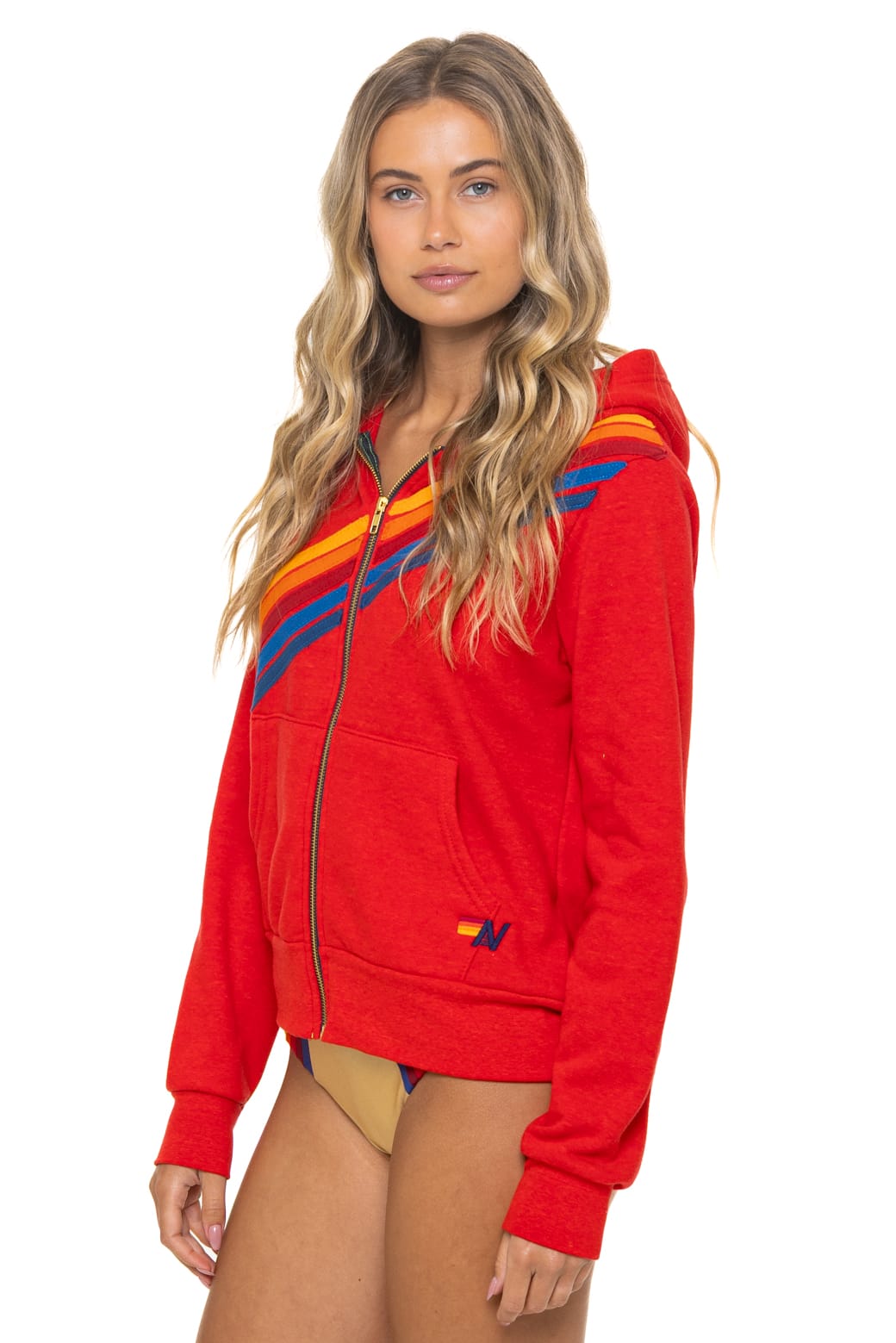 DISCO ZIP HOODIE - RED