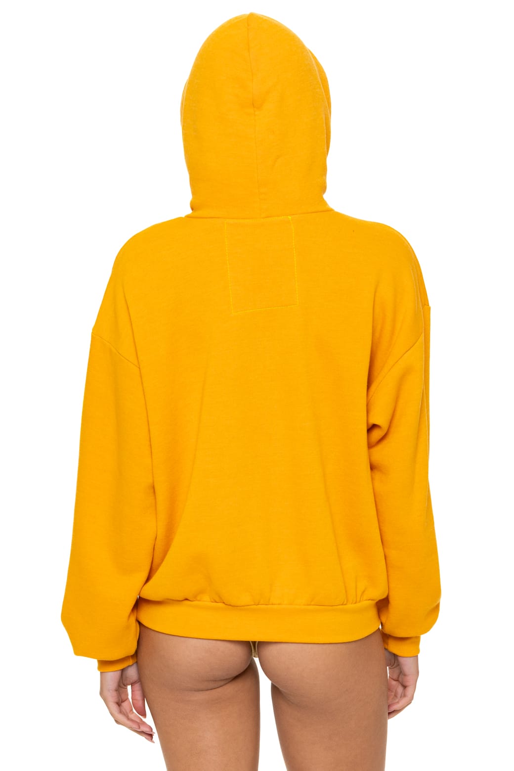 5 STRIPE RELAXED PULLOVER HOODIE - VINTAGE GOLD