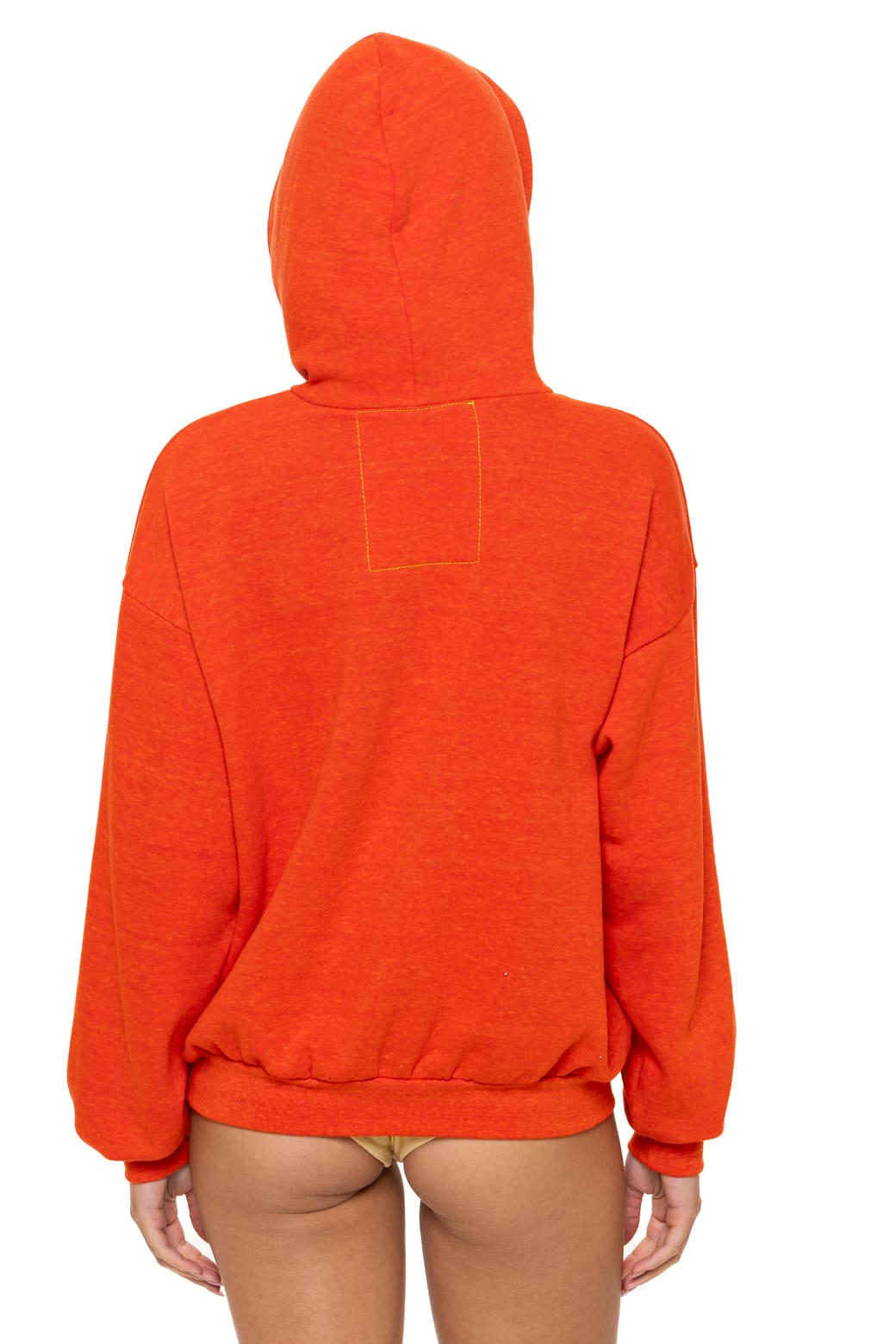 5 STRIPE RELAXED PULLOVER HOODIE - VINTAGE ORANGE