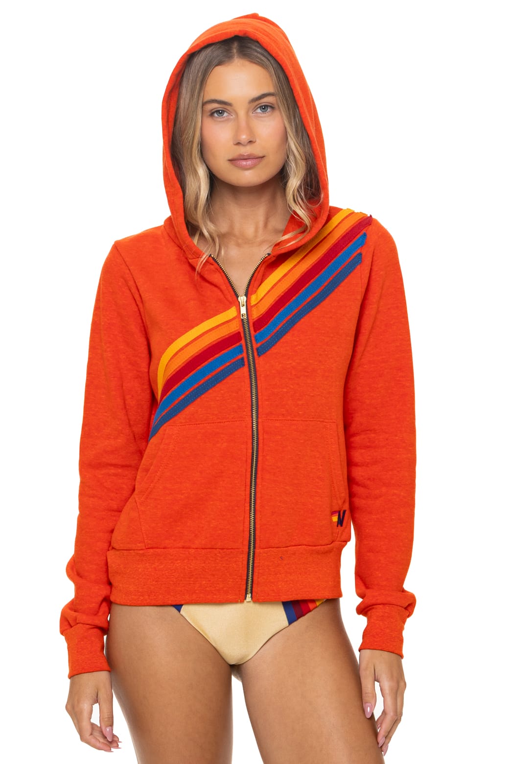 DISCO ZIP HOODIE - VINTAGE ORANGE