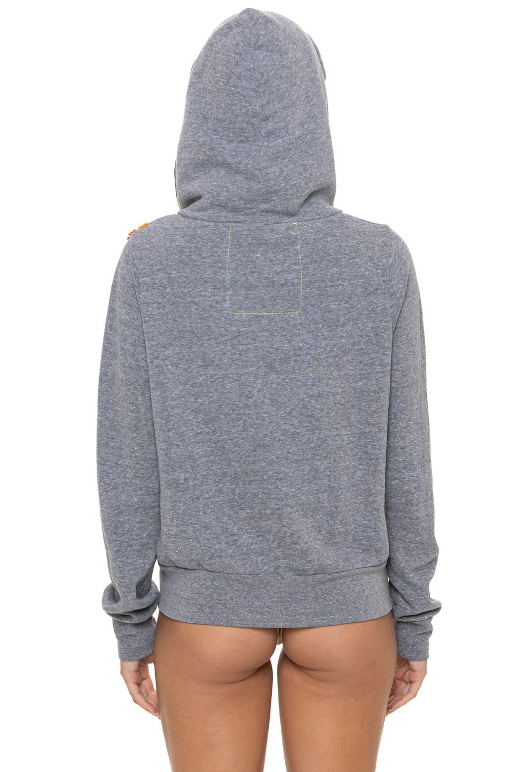 DISCO ZIP HOODIE - HEATHER GREY