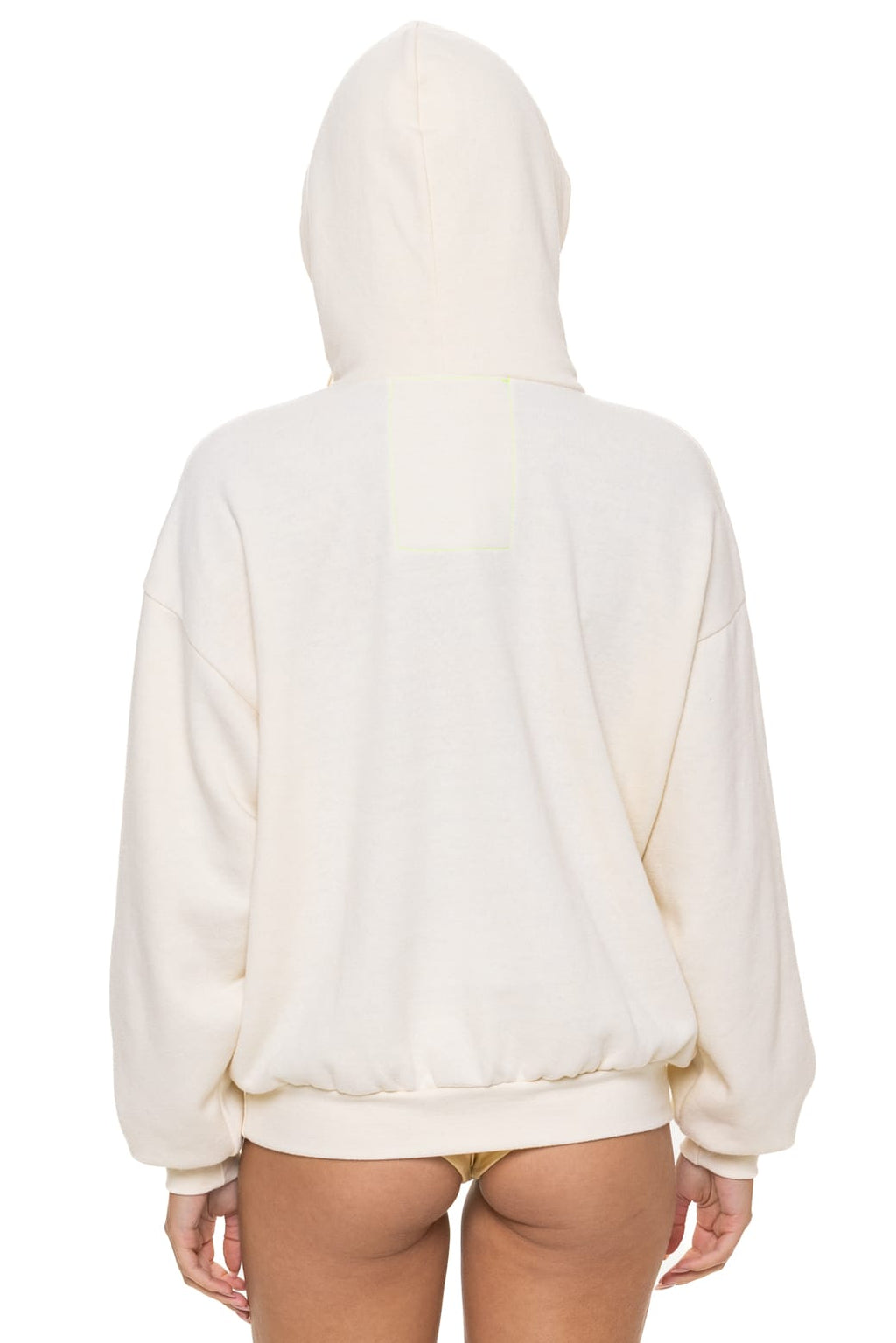 BOLT STITCH RELAXED PULLOVER HOODIE - VINTAGE WHITE