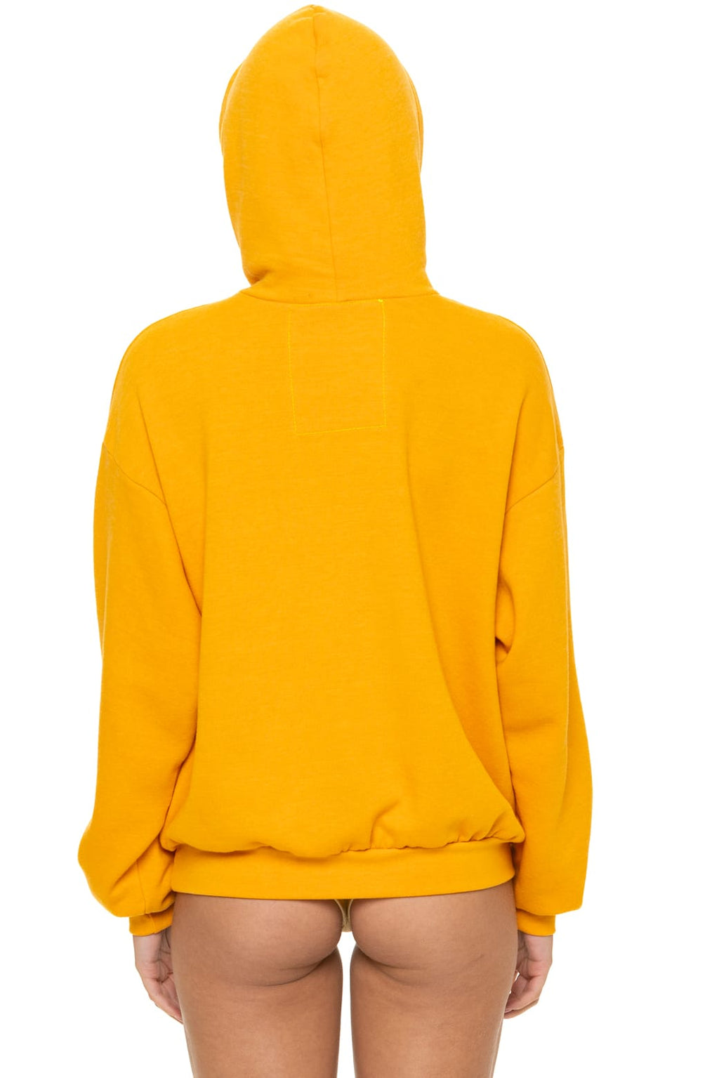 BOLT STITCH RELAXED PULLOVER HOODIE - VINTAGE GOLD // WHITE