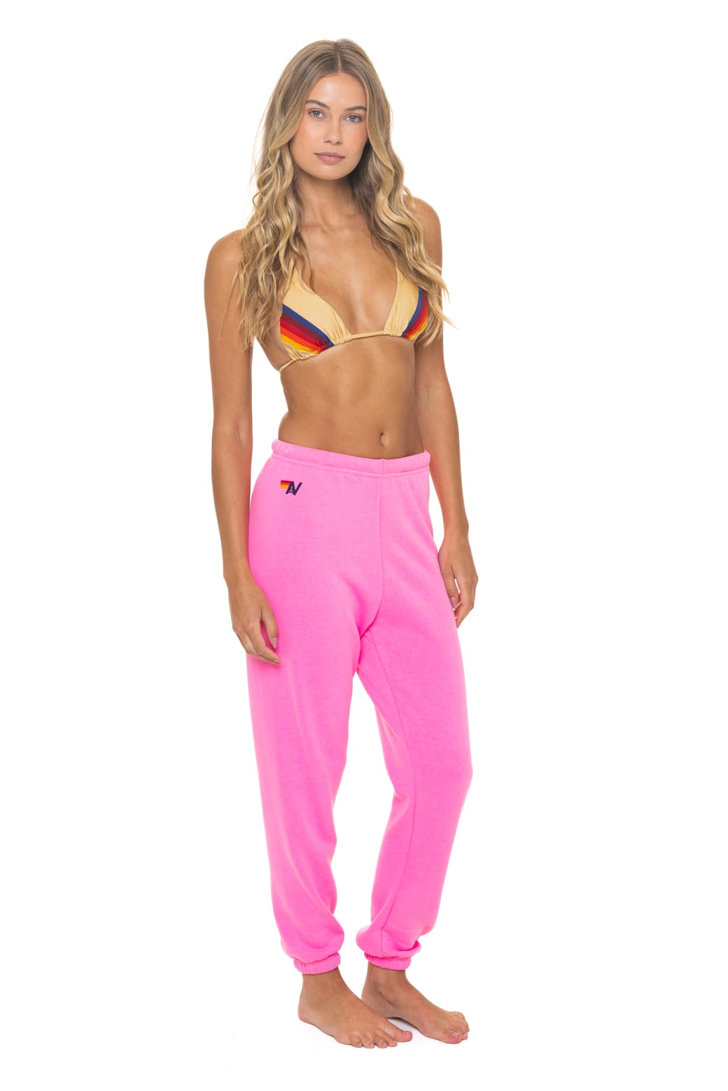 BOLT FADE SWEATPANTS - NEON PINK // PINK // PURPLE