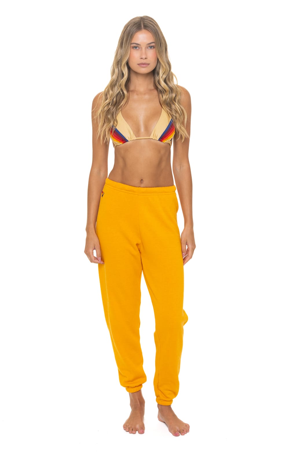 BOLT FADE SWEATPANTS - VINTAGE GOLD // RED // YELLOW