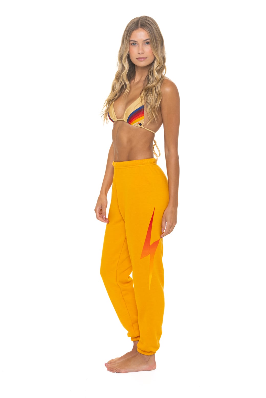 BOLT FADE SWEATPANTS - VINTAGE GOLD // RED // YELLOW