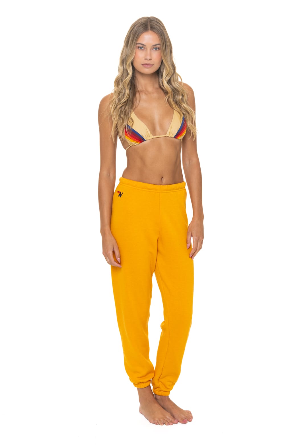 BOLT FADE SWEATPANTS - VINTAGE GOLD // RED // YELLOW