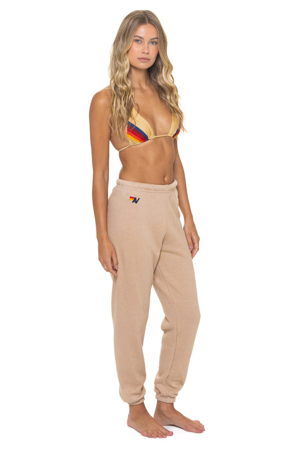 BOLT FADE SWEATPANTS - SAND // PINK // PURPLE