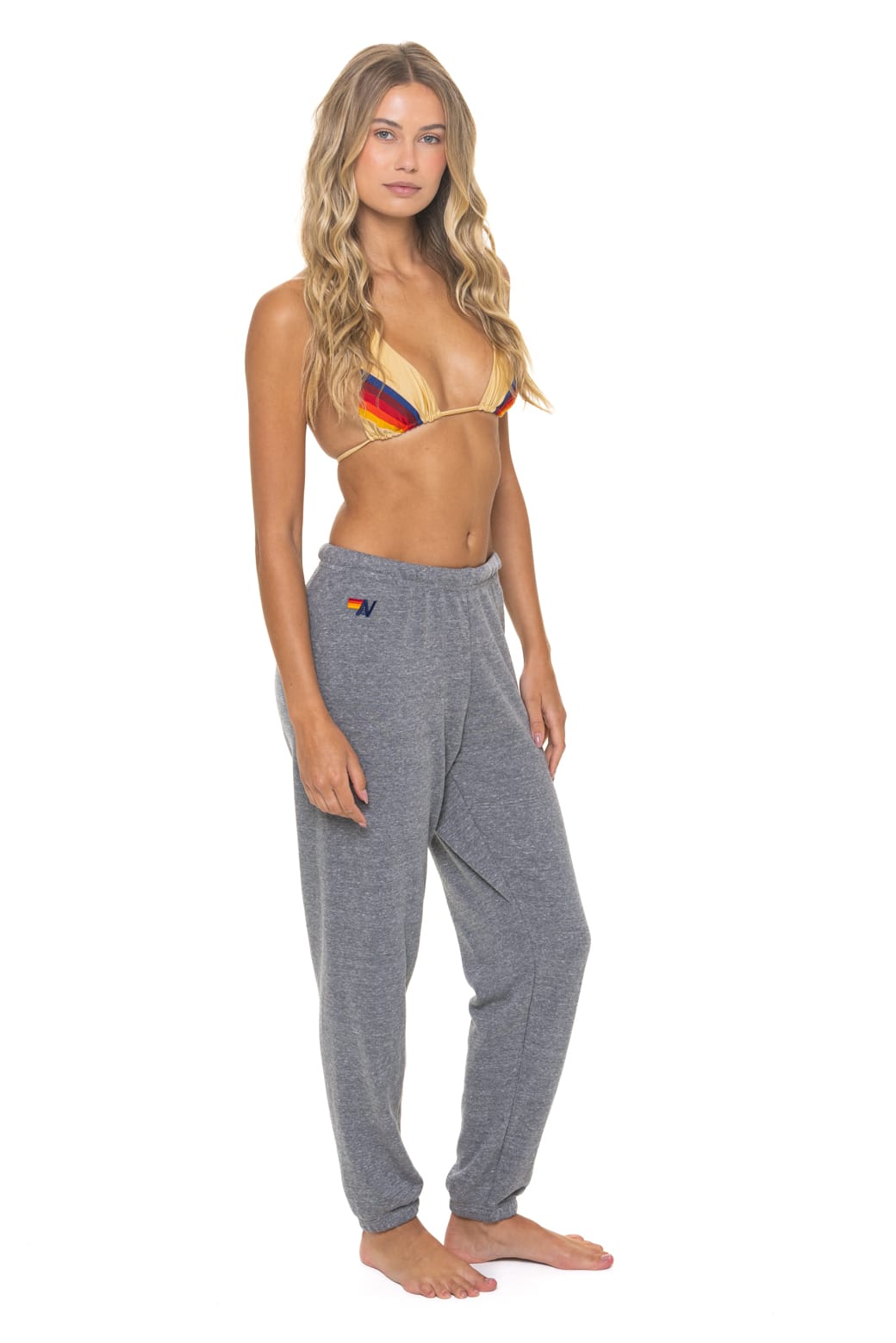 BOLT FADE SWEATPANTS - HEATHER GREY // PINK // PURPLE