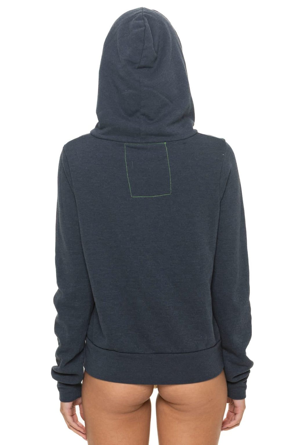 5 STRIPE HOODIE - CHARCOAL // BLUE