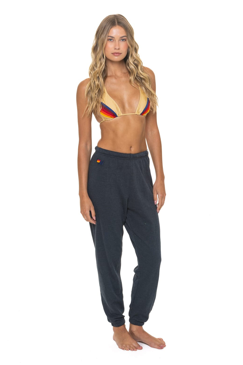 5 STRIPE SWEATPANTS - CHARCOAL // GREY