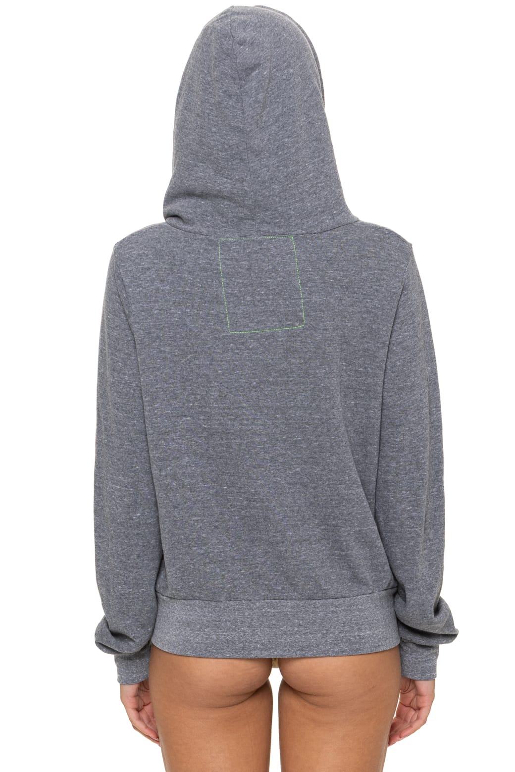 5 STRIPE HOODIE - HEATHER GREY // BLUE