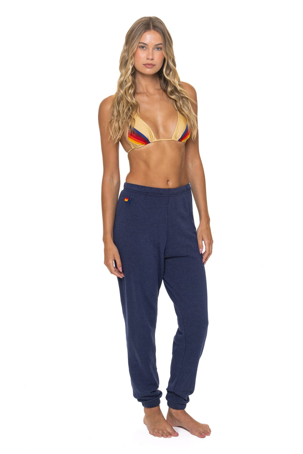5 STRIPE SWEATPANTS - NAVY // BLUE