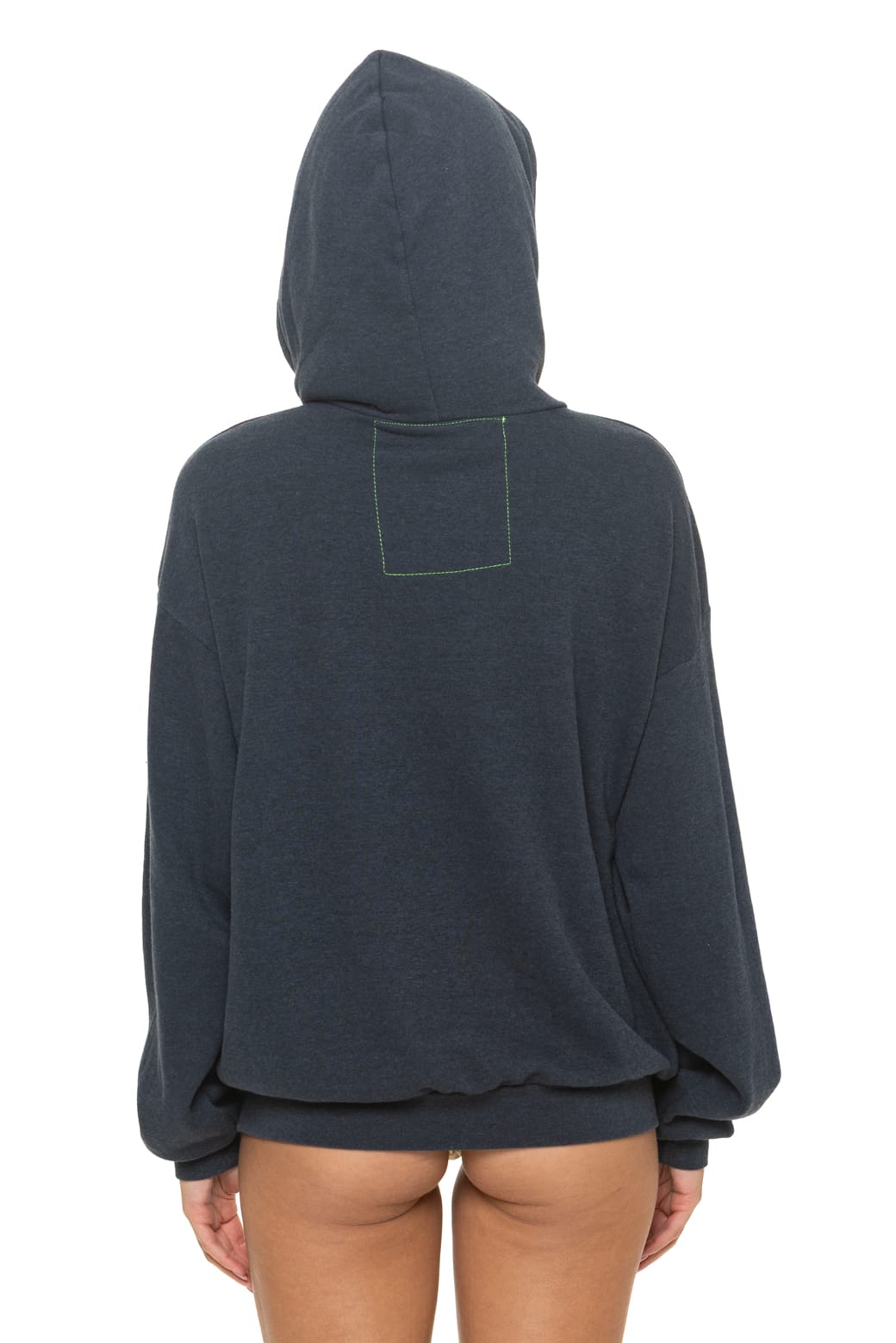 LOGO PULLOVER RELAXED HOODIE - CHARCOAL