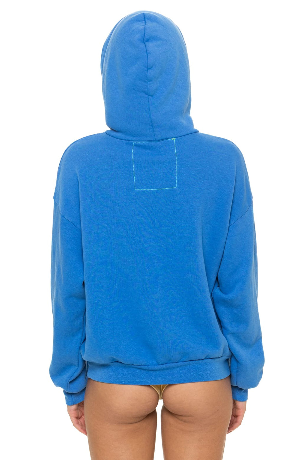 LOGO PULLOVER RELAXED HOODIE - COBALT