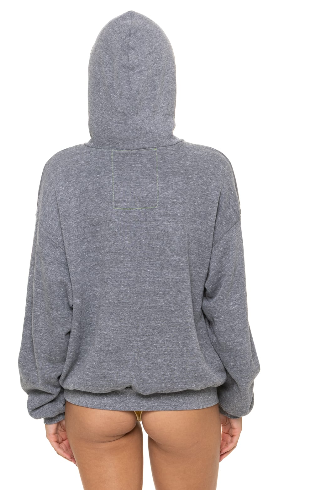LOGO PULLOVER RELAXED HOODIE - HEATHER GREY