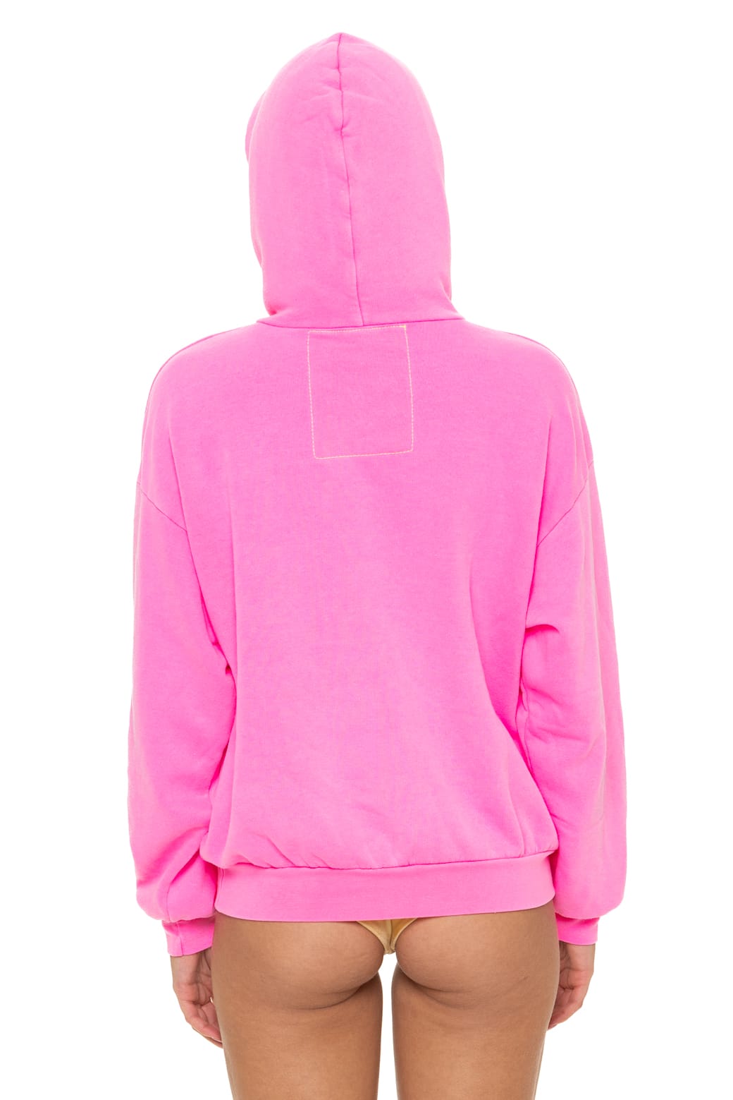 LOGO PULLOVER RELAXED HOODIE - NEON PINK