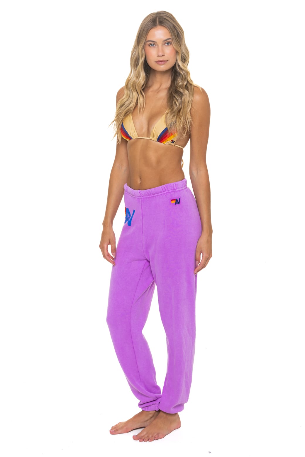 LOGO SWEATPANTS - NEON PURPLE
