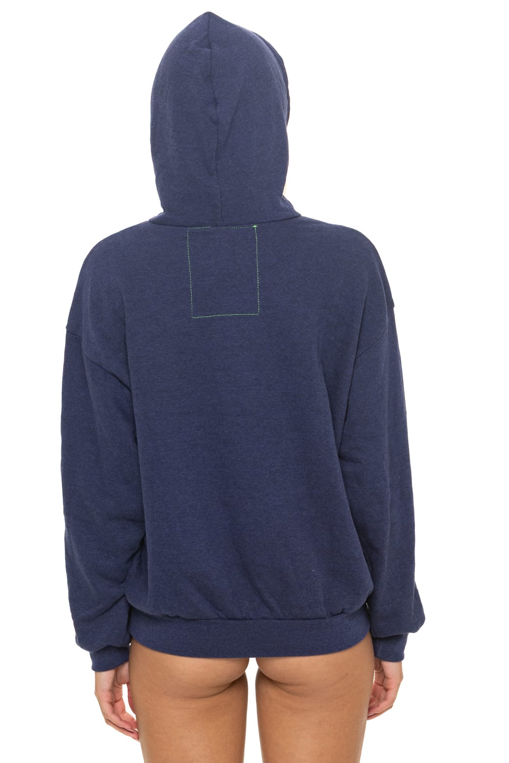 LOGO PULLOVER RELAXED HOODIE - NAVY