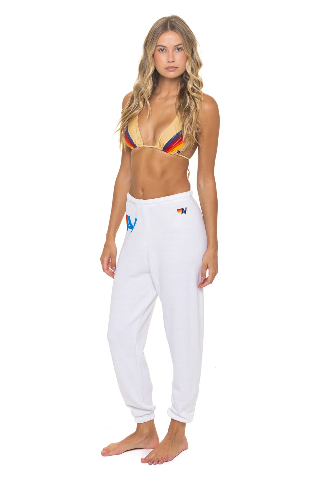 LOGO SWEATPANTS - WHITE