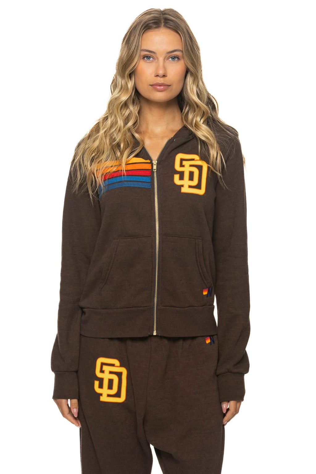 SAN DIEGO PADRES 2026 ZIP HOODIE - BROWN