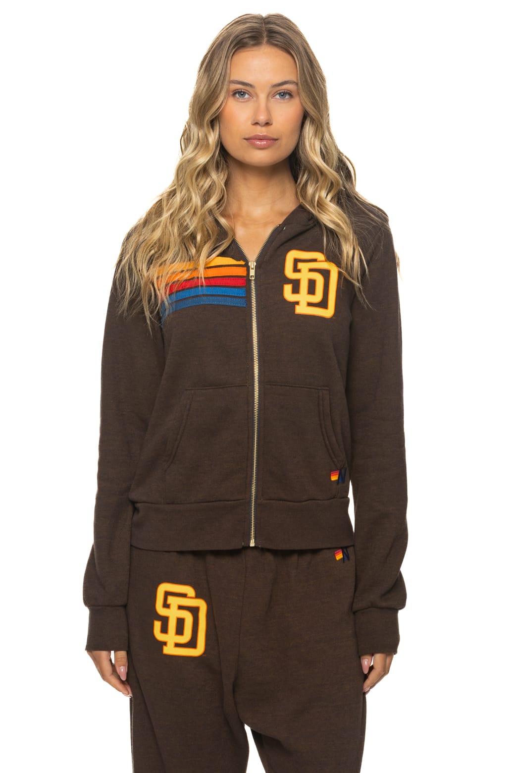 SAN DIEGO PADRES 2026 ZIP HOODIE - BROWN
