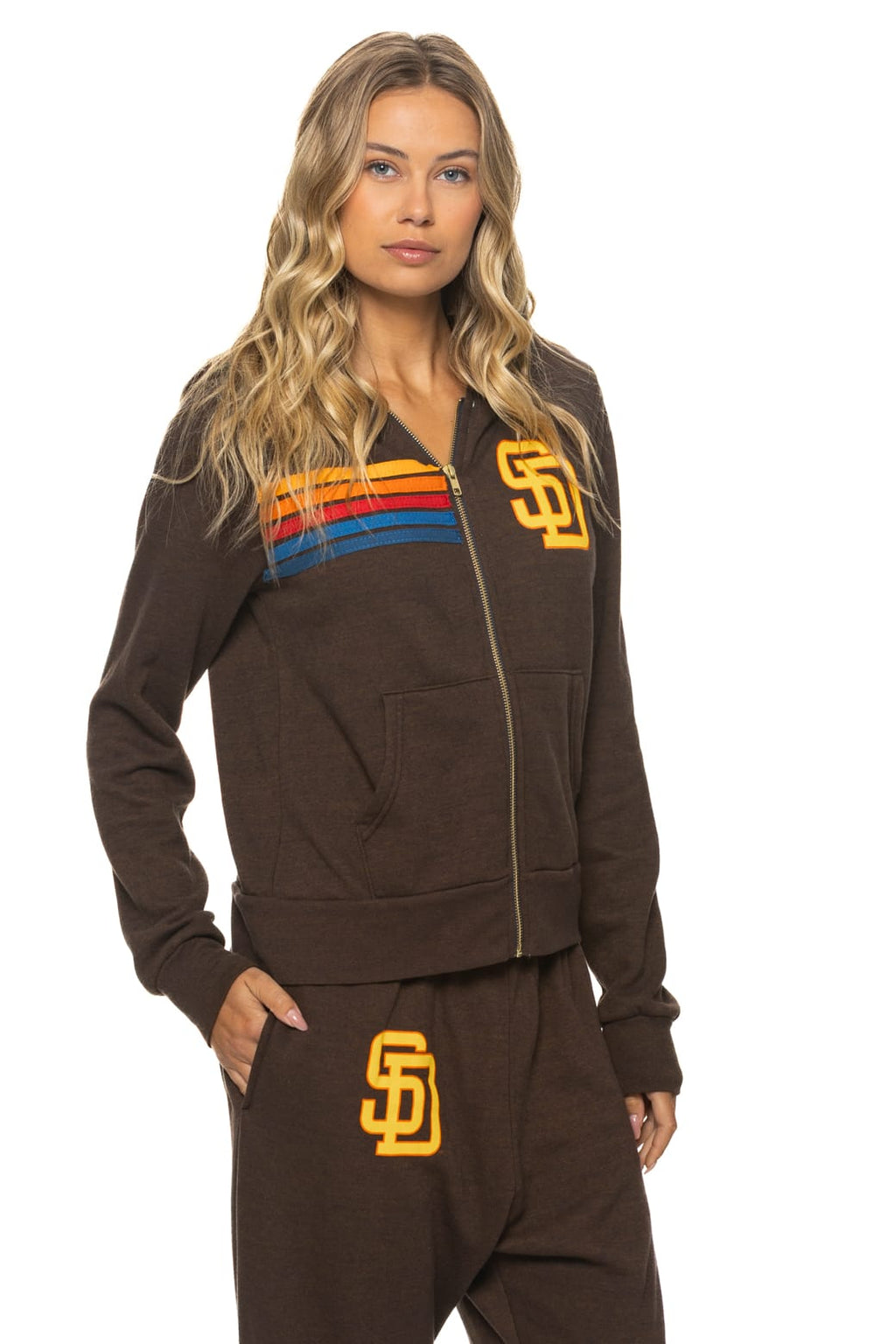SAN DIEGO PADRES 2026 ZIP HOODIE - BROWN