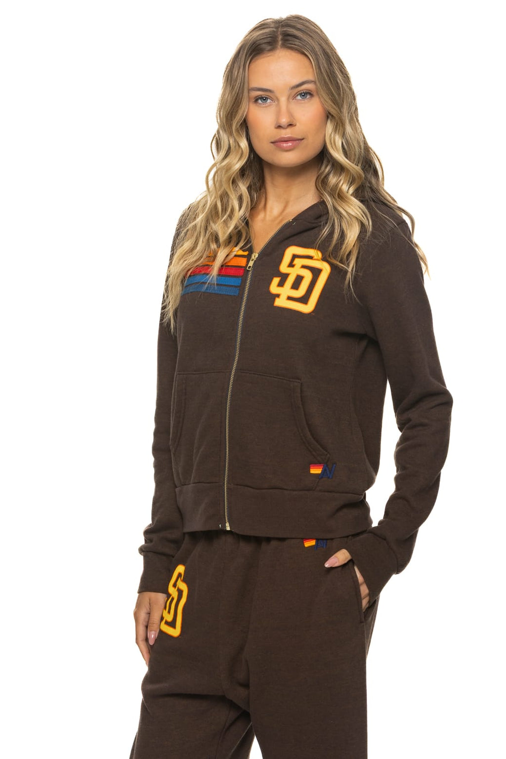 SAN DIEGO PADRES 2026 ZIP HOODIE - BROWN
