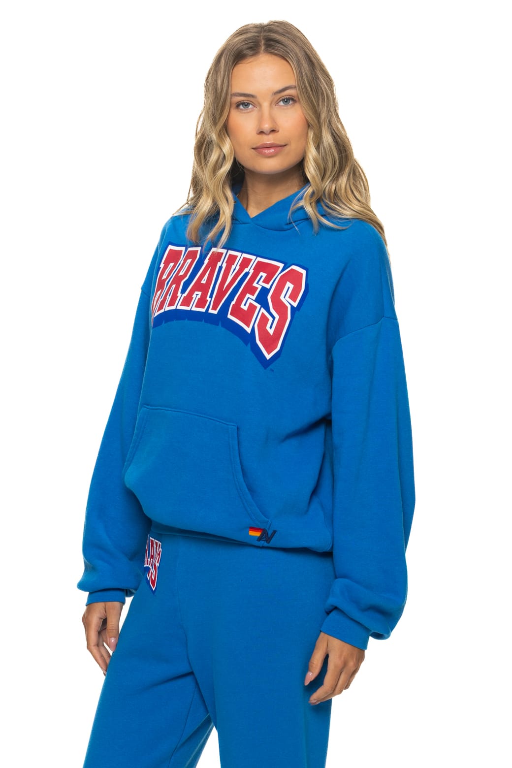 ATLANTA BRAVES 2026 RELAXED PULLOVER HOODIE - ADVENTURE BLUE