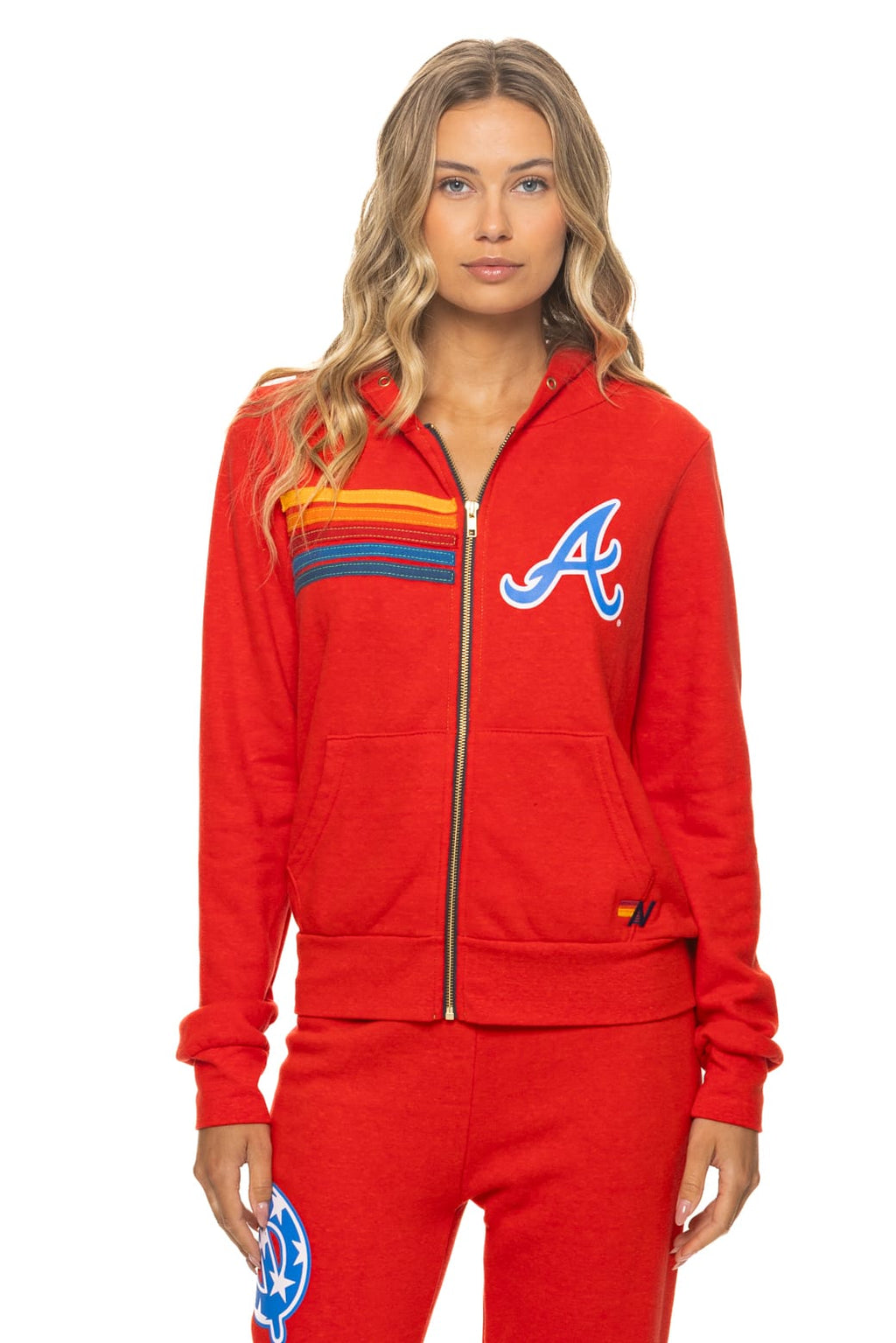 ATLANTA BRAVES 2026 ZIP HOODIE - RED