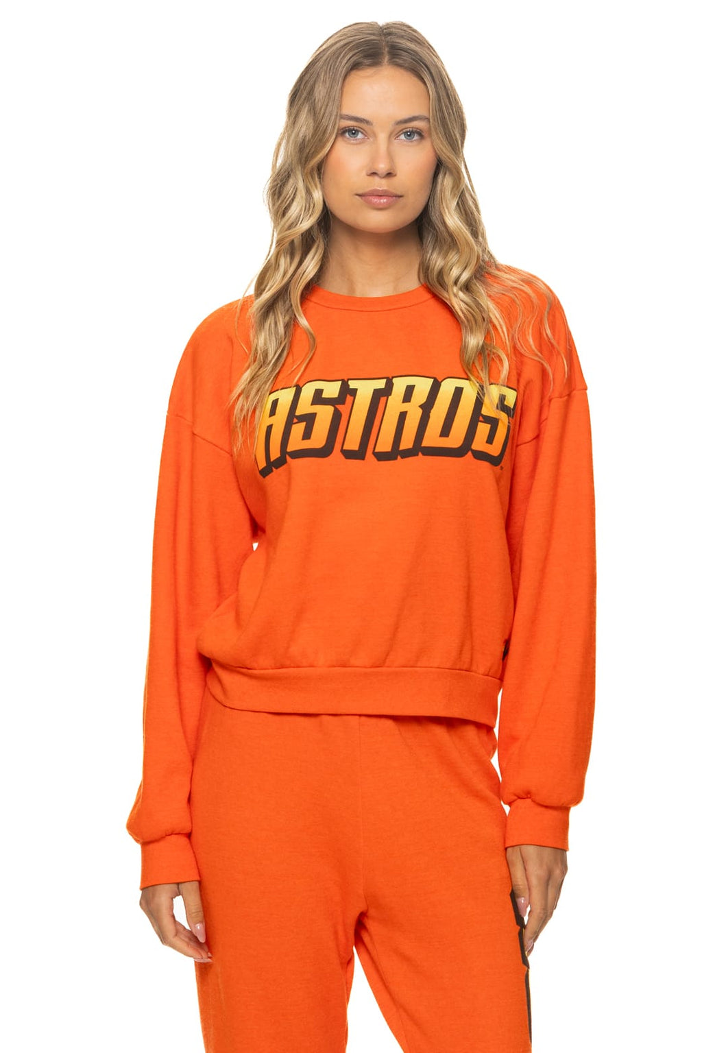 HOUSTON ASTROS 2026 RELAXED CREW SWEATSHIRT - ORANGE