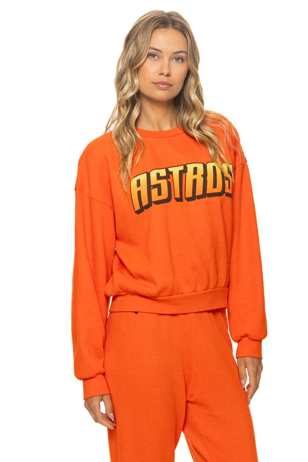 HOUSTON ASTROS 2026 RELAXED CREW SWEATSHIRT - ORANGE