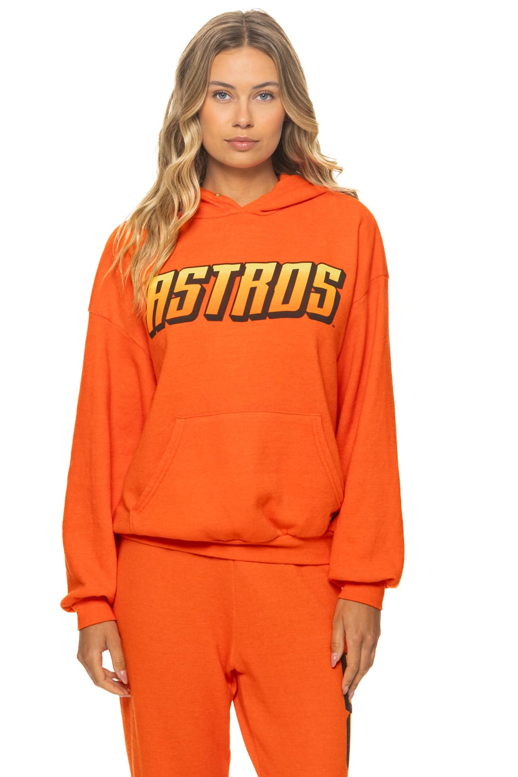 HOUSTON ASTROS 2026 RELAXED PULLOVER HOODIE - ORANGE
