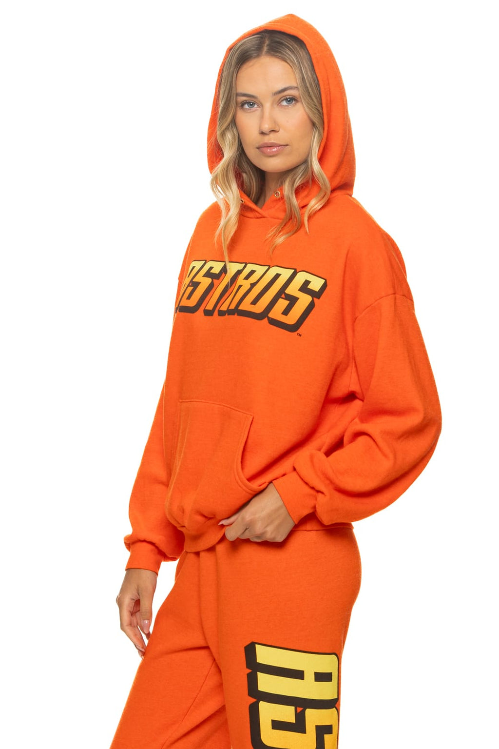 HOUSTON ASTROS 2026 RELAXED PULLOVER HOODIE - ORANGE