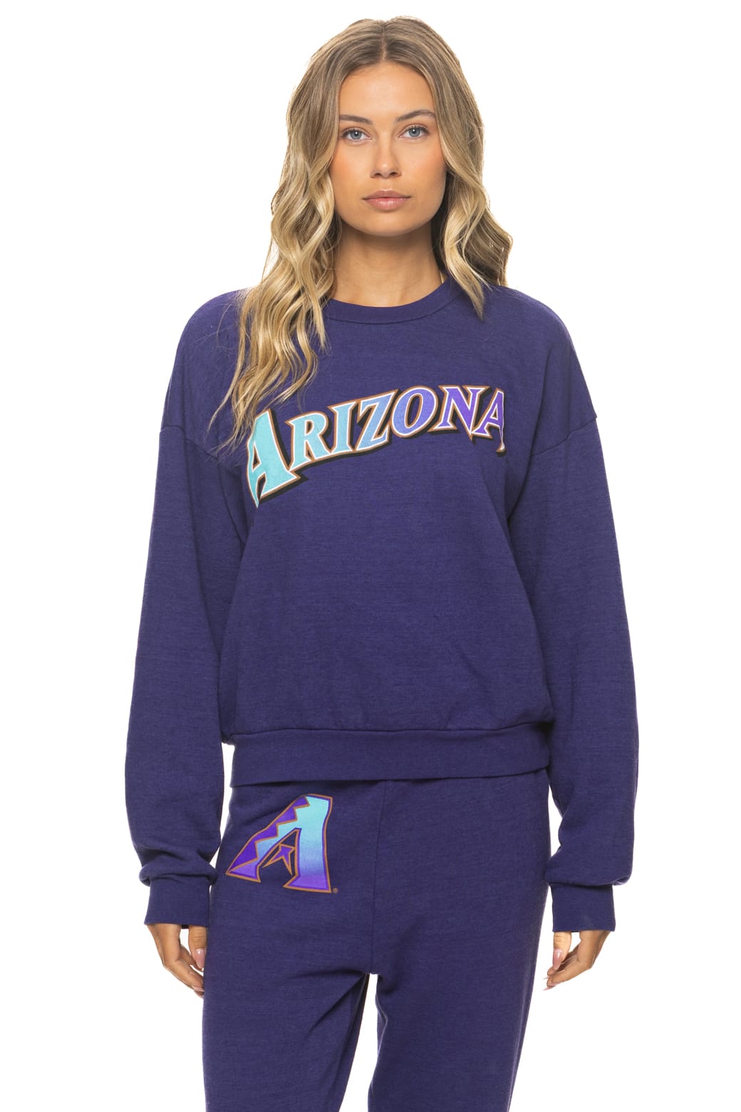 ARIZONA DIAMONDBACKS 2026 RELAXED CREW SWEATSHIRT - DEEP PURPLE
