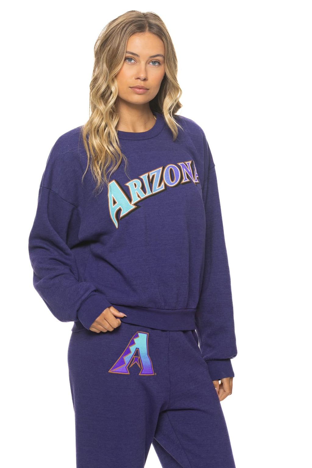 ARIZONA DIAMONDBACKS 2026 RELAXED CREW SWEATSHIRT - DEEP PURPLE